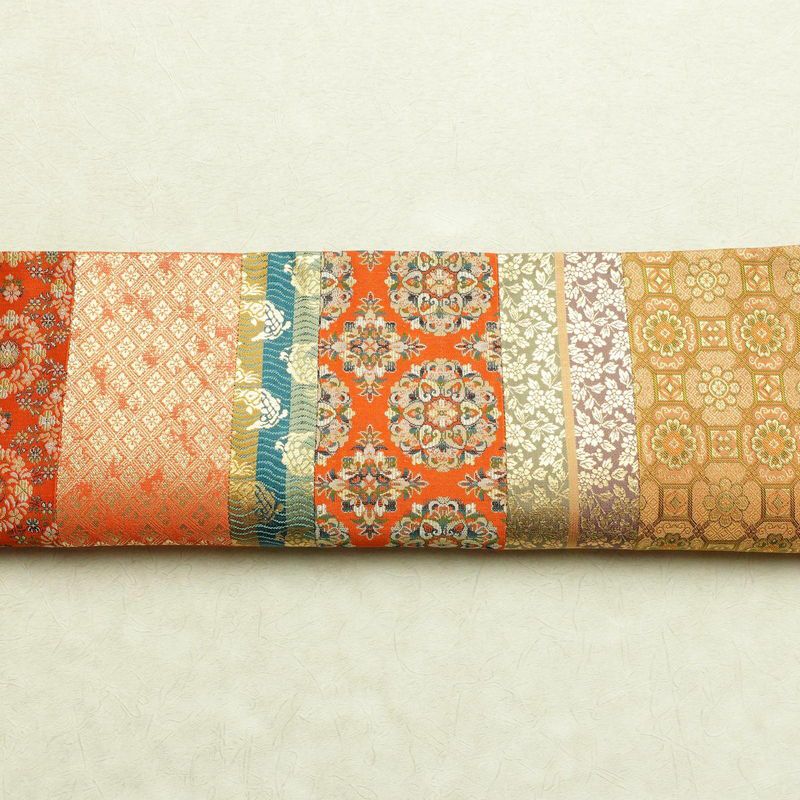 袋帯 全通柄 良品 フォーマル用 正絹 幾何学柄・抽象柄 金糸 帯 多色使い_画像17