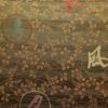 袋帯 花鳥風月 六通柄 美品 一般用 正絹 木の葉・植物柄 帯 緑・うぐいす色_画像2