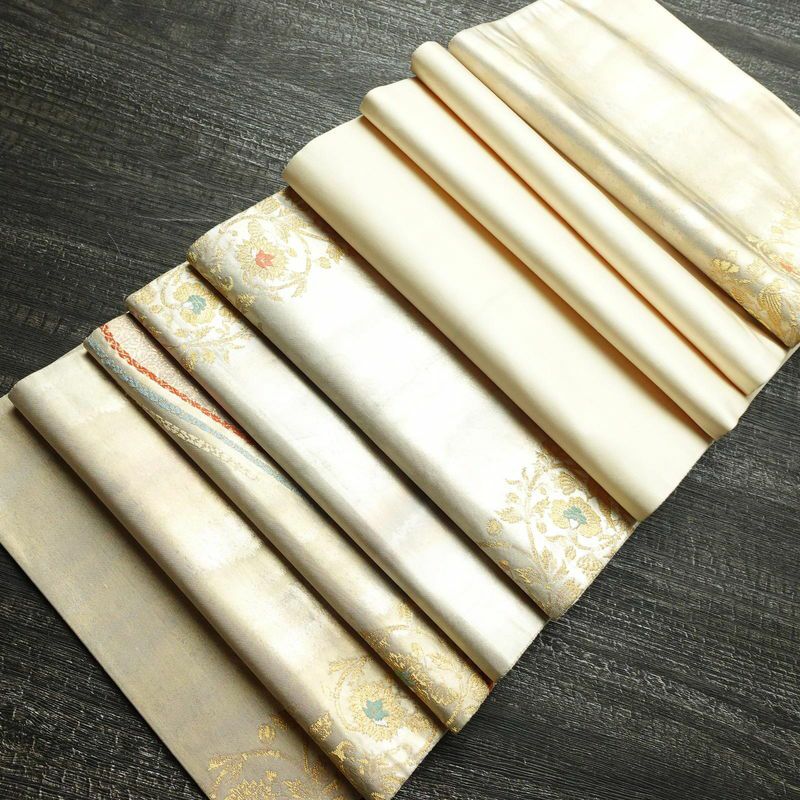 袋帯 太鼓柄 フォーマル用 正絹 幾何学柄・抽象柄 箔 金糸 帯 多色使い_画像20