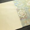 袋帯 六通柄 フォーマル用 正絹 花柄 金糸 銀糸 帯 ベージュ_画像16