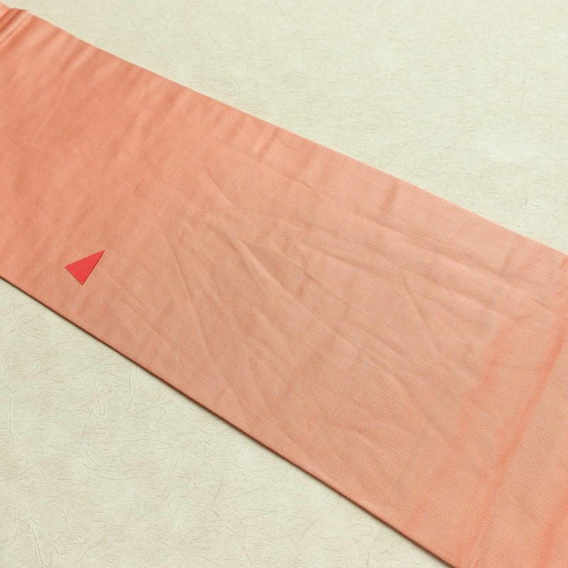 名古屋帯 本金箔 二重織 太鼓柄 正絹 人物・動物柄 名古屋仕立て 箔 金糸 帯 ピンク_画像15