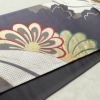 袋帯 六通柄 振袖用 正絹 花柄 箔 金糸 帯 紫・藤色_画像12