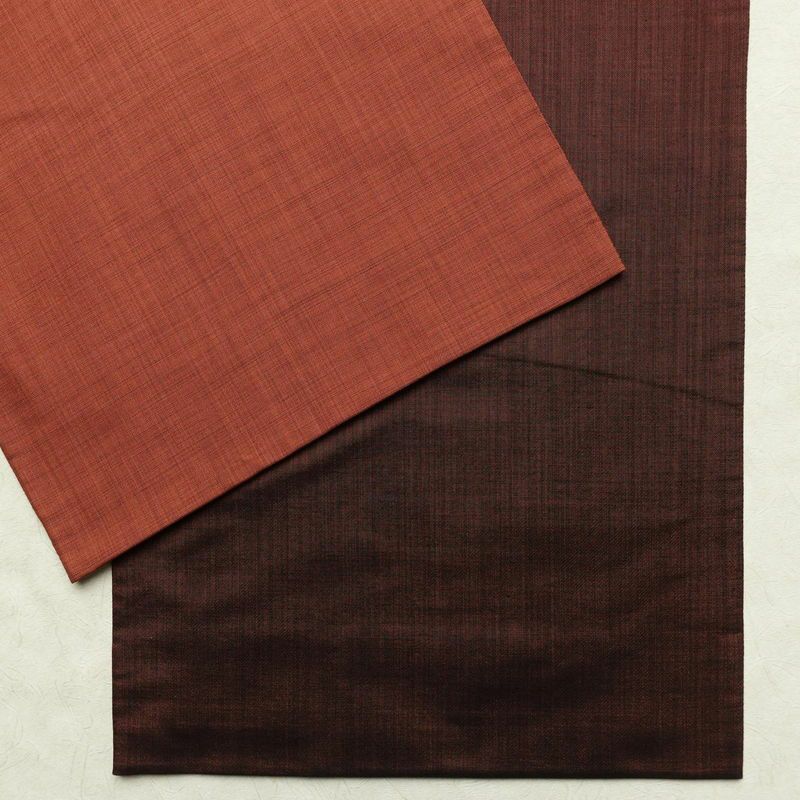 袋帯 太鼓柄 一般用 正絹 人物・動物柄 帯 小豆・エンジ_画像13