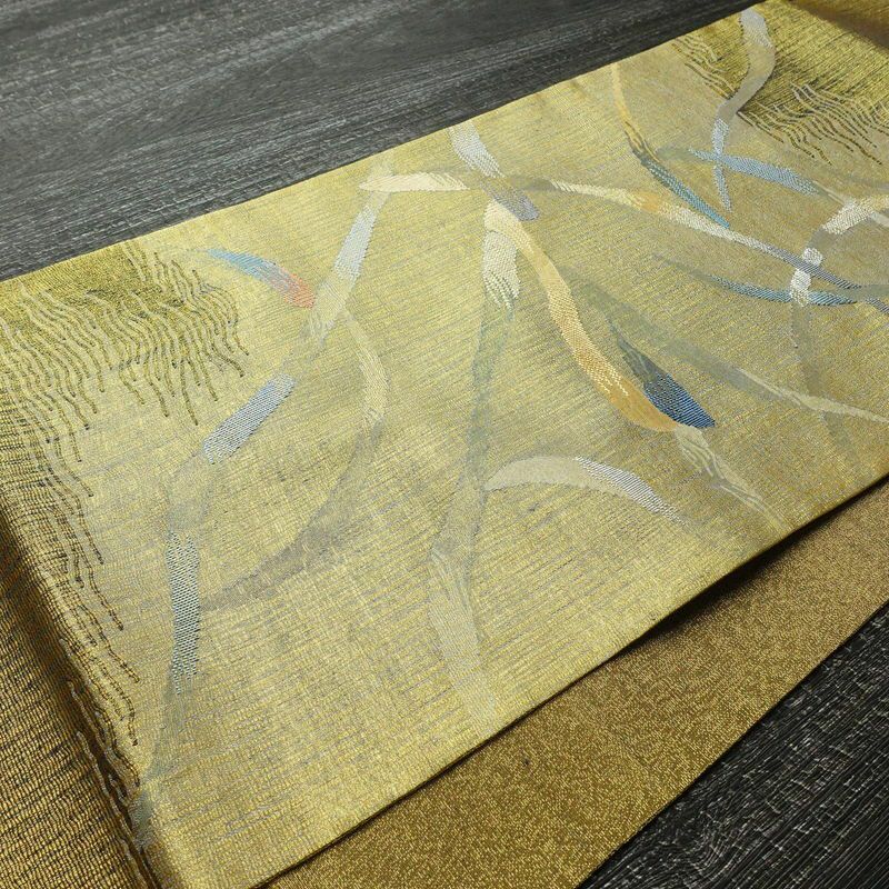 袋帯 太鼓柄 良品 フォーマル用 正絹 幾何学柄・抽象柄 金糸 帯 金・銀_画像10