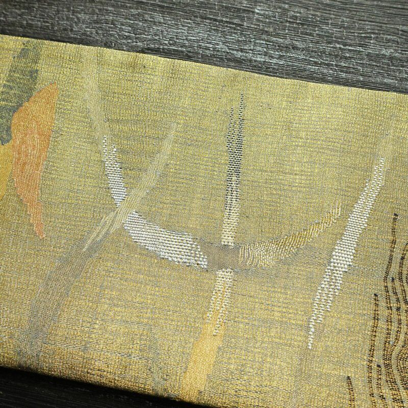 袋帯 太鼓柄 良品 フォーマル用 正絹 幾何学柄・抽象柄 金糸 帯 金・銀_画像15