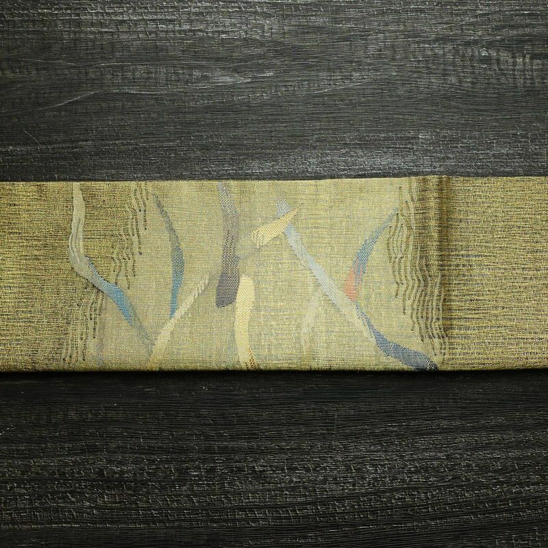 袋帯 太鼓柄 良品 フォーマル用 正絹 幾何学柄・抽象柄 金糸 帯 金・銀_画像16