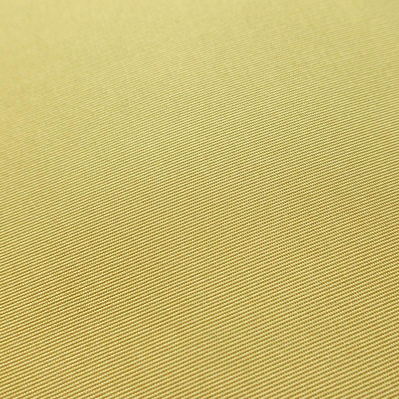 名古屋帯 全通柄 良品 正絹 無地 名古屋仕立て 帯 黄・黄土色_画像3