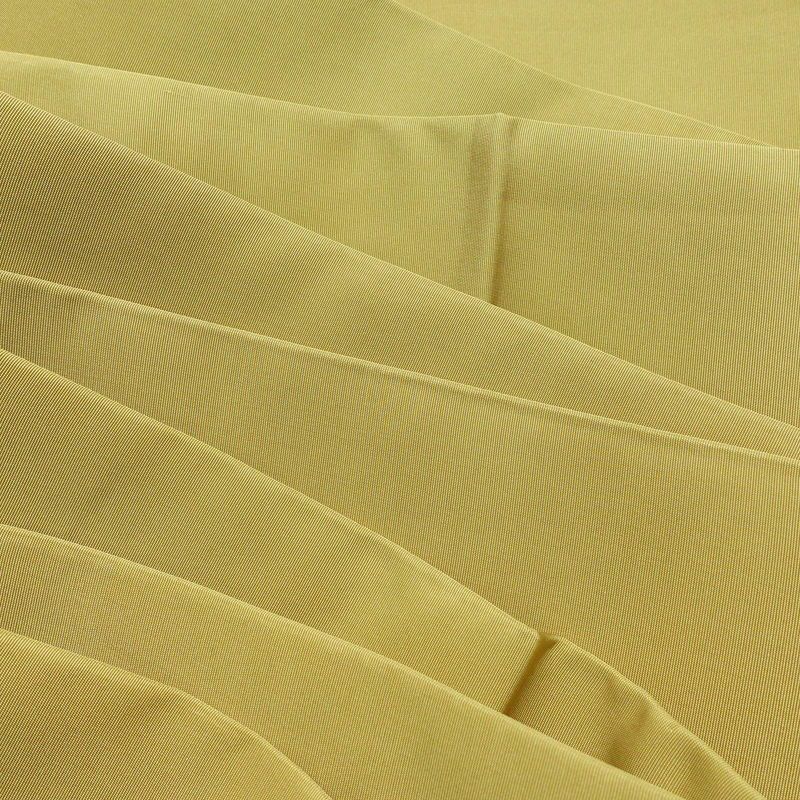 名古屋帯 全通柄 良品 正絹 無地 名古屋仕立て 帯 黄・黄土色_画像15