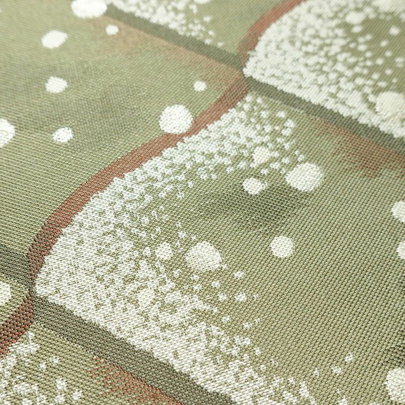 袋帯 六通柄 美品 フォーマル用 正絹 古典柄 銀糸 帯 緑・うぐいす色_画像4