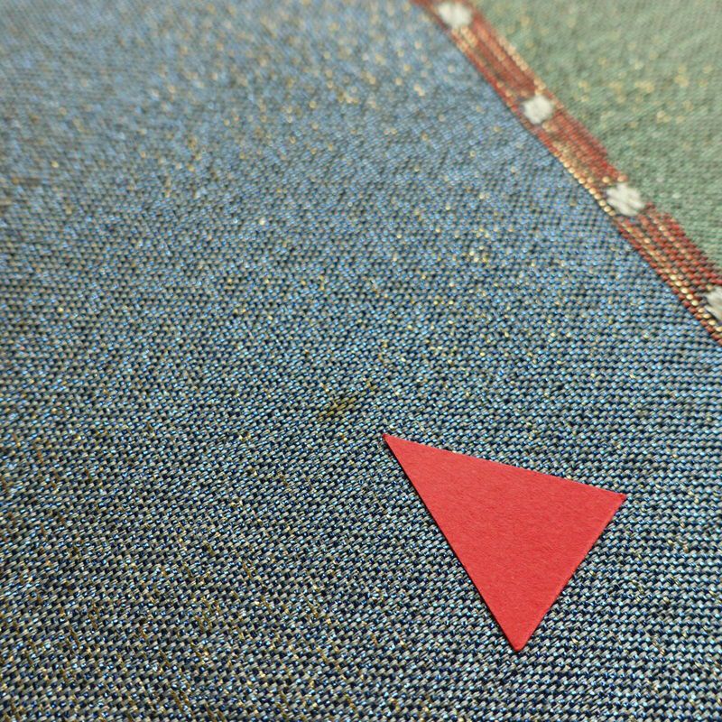 袋帯 六通柄 良品 フォーマル用 正絹 幾何学柄・抽象柄 箔 金糸 帯 多色使い_画像10