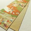 袋帯 六通柄 フォーマル用 正絹 花柄 箔 菊 金糸 帯 黄・黄土色_画像8