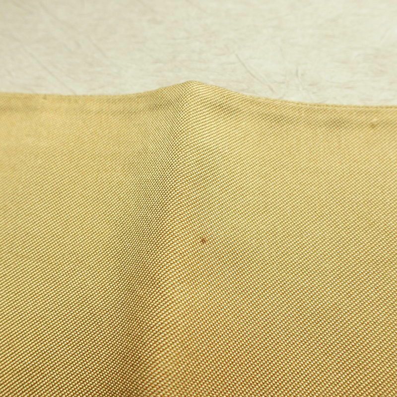 袋帯 六通柄 フォーマル用 正絹 花柄 箔 菊 金糸 帯 黄・黄土色_画像18