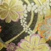 袋帯 六通柄 振袖用 正絹 花柄 桜 箔 金糸 帯 黒_画像2