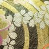 袋帯 六通柄 振袖用 正絹 花柄 桜 箔 金糸 帯 黒_画像5