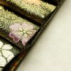 袋帯 六通柄 振袖用 正絹 花柄 桜 箔 金糸 帯 黒_画像21