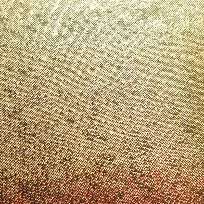 袋帯 六通柄 フォーマル用 正絹 縞柄・線柄 箔 帯 橙_画像4