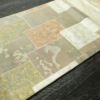 名古屋帯 伝統工芸士 山野忠雄 太鼓柄 正絹 風景柄 名古屋仕立て 箔 帯 クリーム_画像12