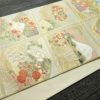 袋帯 純金箔 六通柄 良品 フォーマル用 正絹 箔 金糸 帯 クリーム_画像11