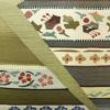 袋帯 太鼓柄 良品 一般用 正絹 花柄 帯 緑・うぐいす色_画像2