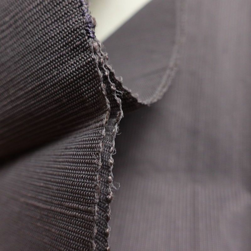 名古屋帯 太鼓柄 夏用 正絹 風景柄 名古屋仕立て 箔 帯 紫・藤色_画像19