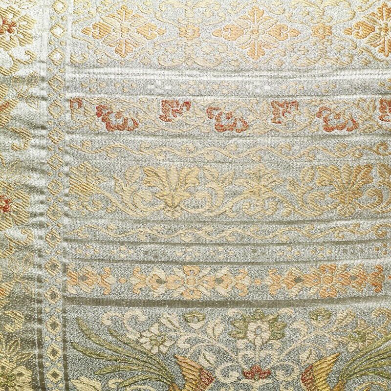 袋帯 六通柄 フォーマル用 正絹 金糸 帯 金・銀_画像2