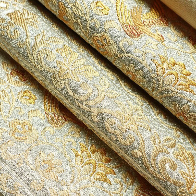 袋帯 六通柄 フォーマル用 正絹 金糸 帯 金・銀_画像20