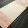 名古屋帯 太鼓柄 良品 正絹 花柄 名古屋仕立て 銀糸 ピンク_画像9