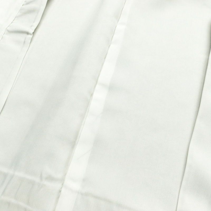 小紋 美品 しつけ糸付き 総柄 正絹 木の葉・植物柄 袷仕立て 身丈160.5cm 裄丈65cm 着物 緑・うぐいす色_画像18