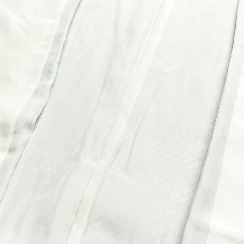 付け下げ 美品 小紋柄 しつけ糸付き 絞り 正絹 木の葉・植物柄 袷仕立て 身丈155.5cm 裄丈65cm 着物 茶_画像18