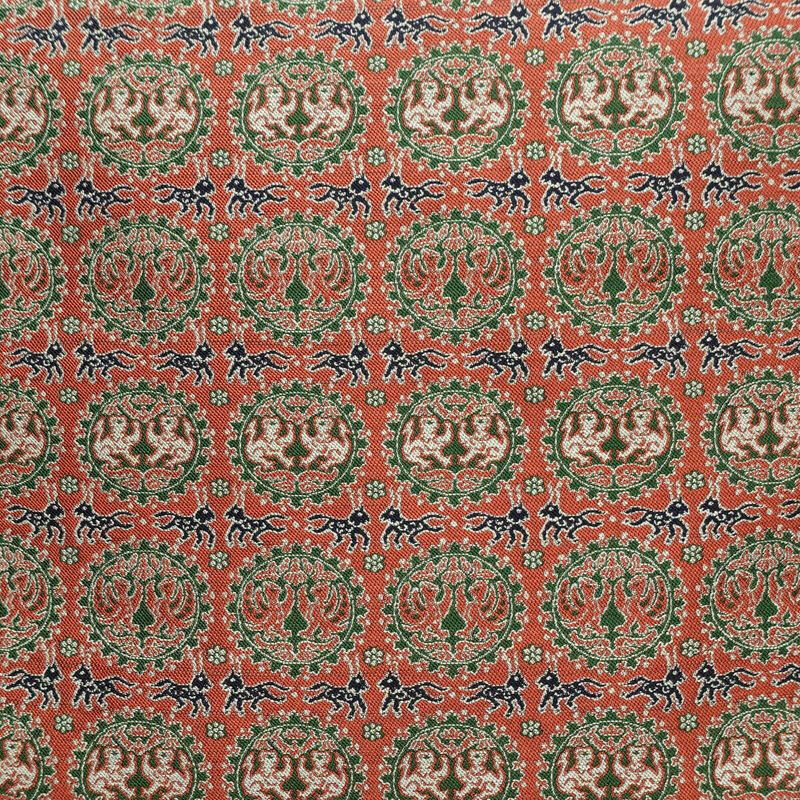 名古屋帯 全通柄 美品 正絹 幾何学柄・抽象柄 名古屋仕立て 帯 ピンク_画像2