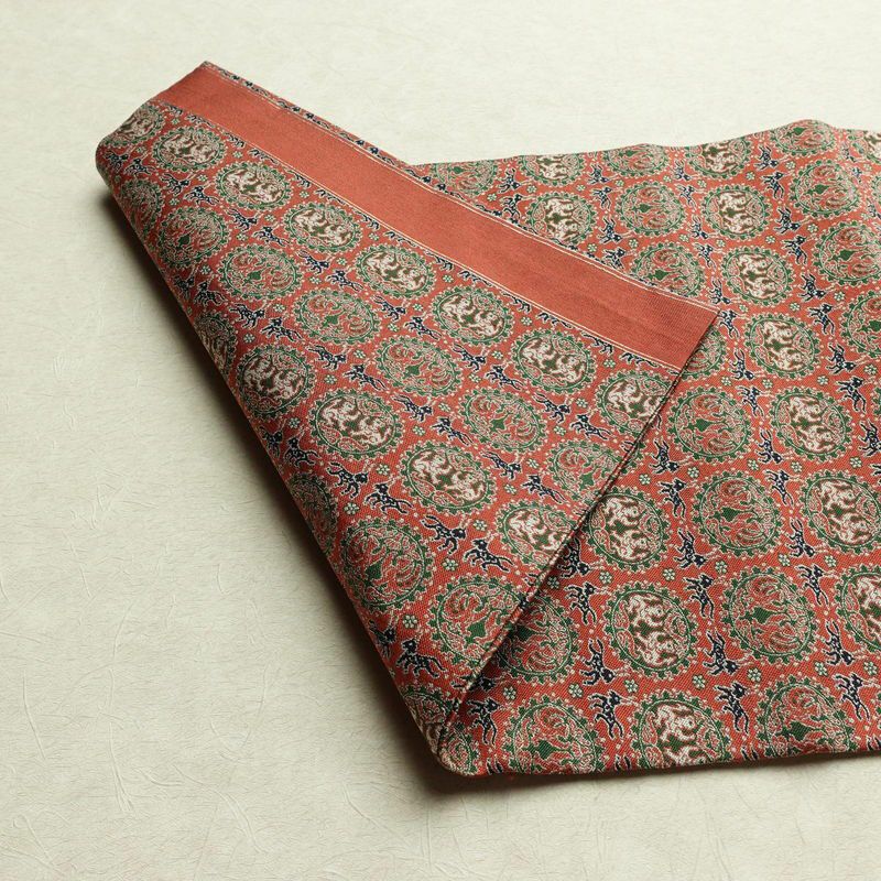 名古屋帯 全通柄 美品 正絹 幾何学柄・抽象柄 名古屋仕立て 帯 ピンク_画像8