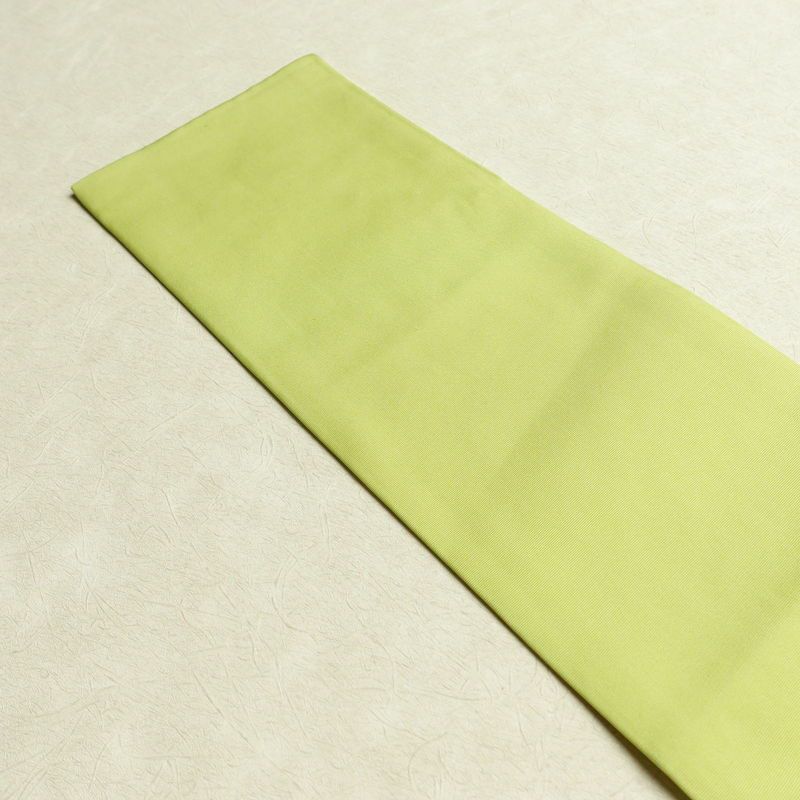 名古屋帯 太鼓柄 良品 金駒刺繍 正絹 花柄 名古屋仕立て 金彩 帯 緑・うぐいす色_画像16