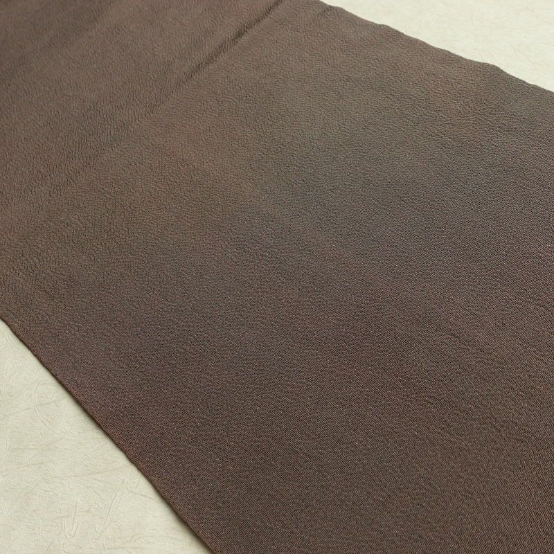 名古屋帯 草木手染 太鼓柄 縮緬 正絹 花柄 通し仕立て 帯 紫・藤色_画像17