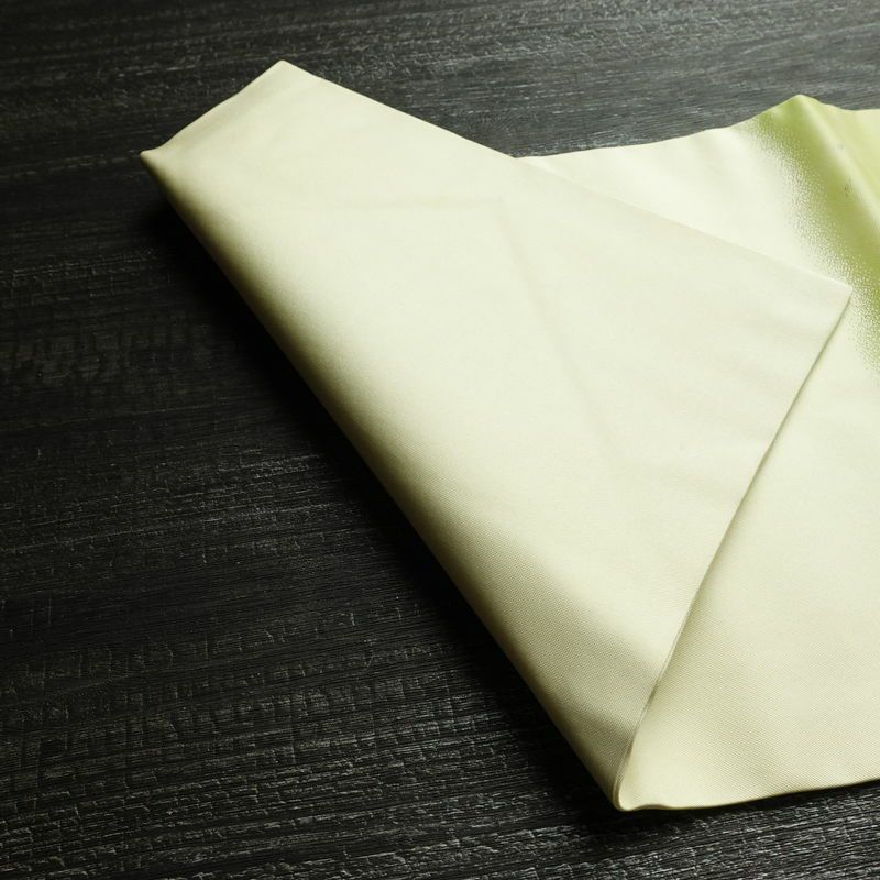 名古屋帯 太鼓柄 正絹 花柄 名古屋仕立て 箔 銀糸 帯 緑・うぐいす色_画像9