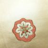 名古屋帯 太鼓柄 正絹 幾何学柄・抽象柄 名古屋仕立て 箔 刺繍 帯 黄・黄土色_画像4
