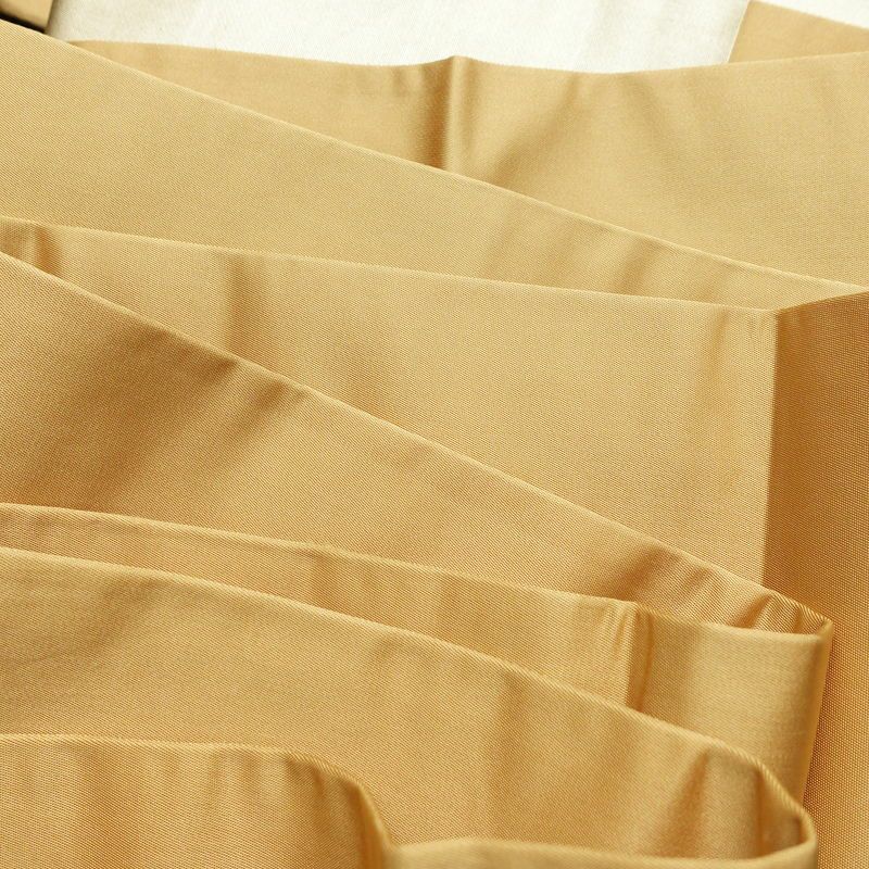 名古屋帯 太鼓柄 正絹 幾何学柄・抽象柄 名古屋仕立て 箔 刺繍 帯 黄・黄土色_画像20