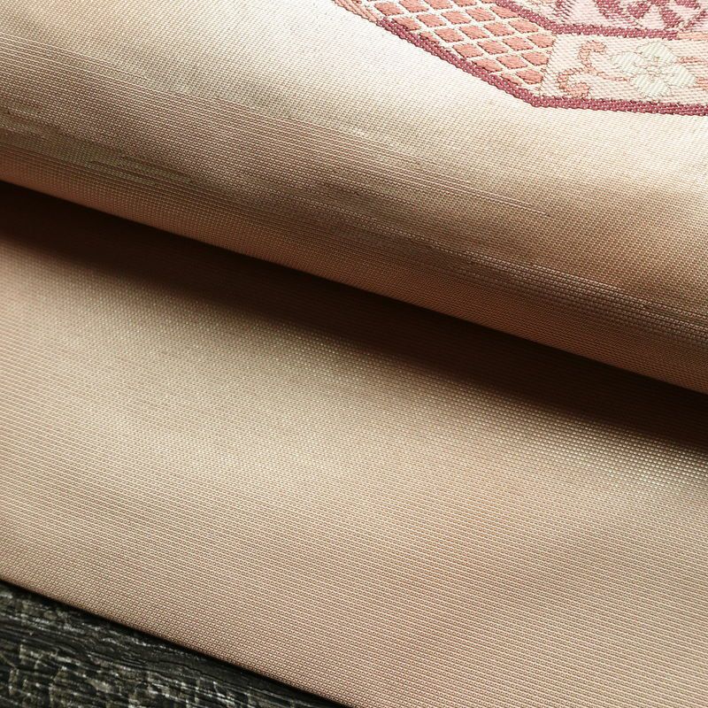 名古屋帯 太鼓柄 正絹 風景柄 名古屋仕立て ピンク_画像8