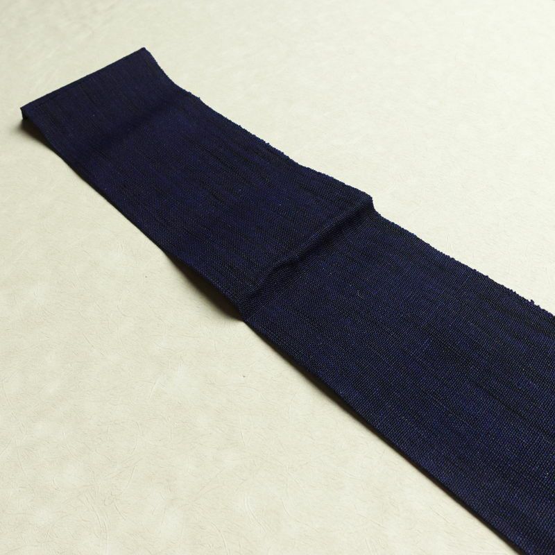 名古屋帯 太鼓柄 良品 正絹 幾何学柄・抽象柄 名古屋仕立て 帯 青・紺_画像15