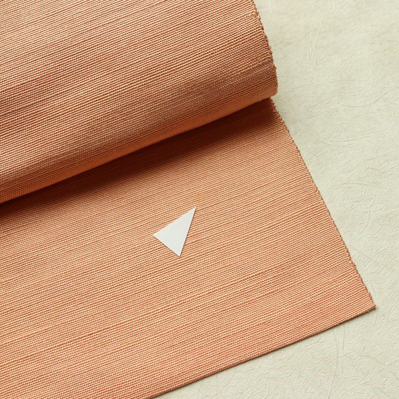 名古屋帯 太鼓柄 正絹 木の葉・植物柄 名古屋仕立て 帯 ピンク_画像8