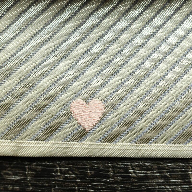 名古屋帯 太鼓柄 正絹 花柄 名古屋仕立て 箔 刺繍 帯 ファンシー 多色使い_画像8