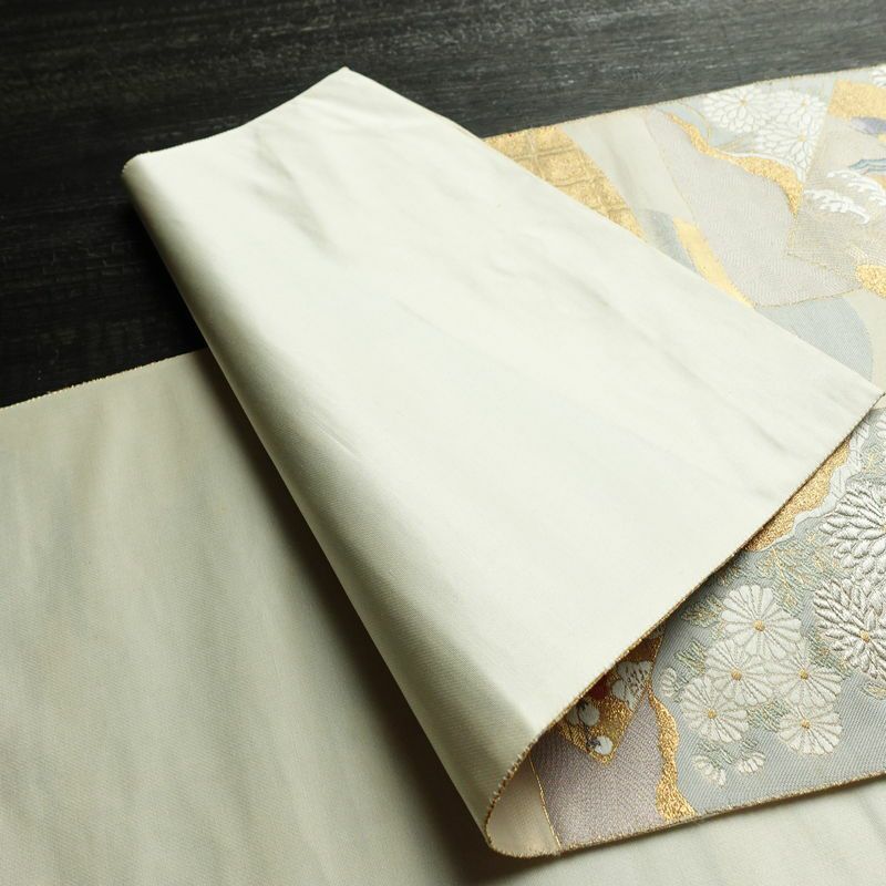 袋帯 未仕立て品 六通柄 西陣織 証紙あり 九百錦24金箔 フォーマル用 正絹 古典柄 箔 金糸 銀糸 帯 多色使い_画像8