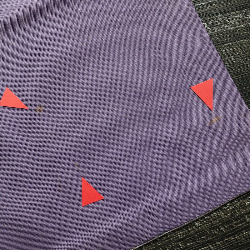 名古屋帯 太鼓柄 良品 正絹 花柄 名古屋仕立て 箔 刺繍 金糸 帯 紫・藤色_画像17