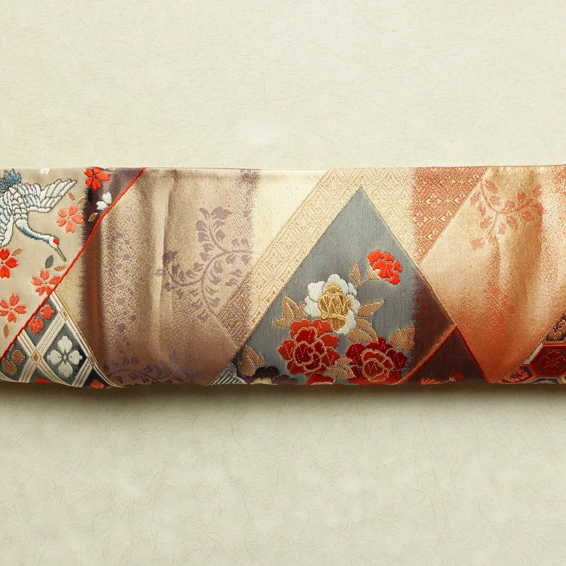 袋帯 六通柄 良品 フォーマル用 正絹 古典柄 箔 金糸 帯 多色使い_画像14