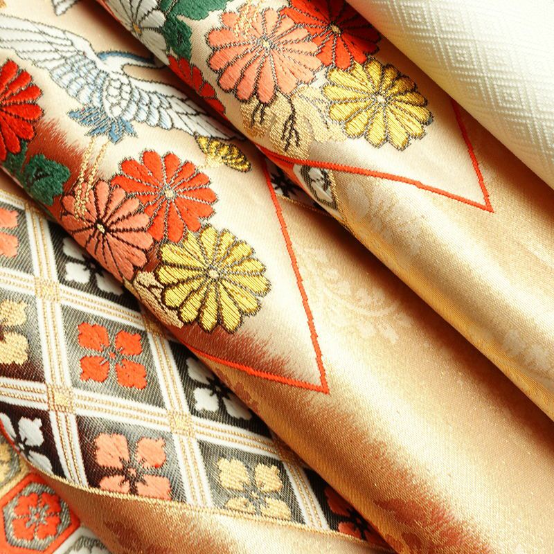 袋帯 六通柄 良品 フォーマル用 正絹 古典柄 箔 金糸 帯 多色使い_画像20