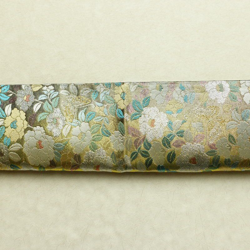 袋帯 六通柄 良品 フォーマル用 正絹 花柄 箔 帯 多色使い_画像15