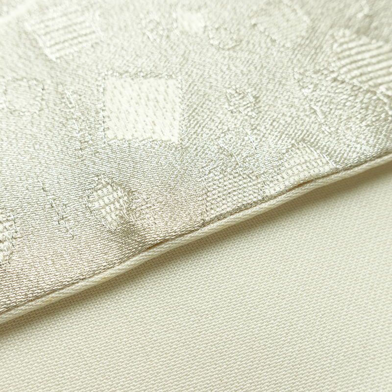 袋帯 未仕立て 佐賀つづれ織 六通柄 フォーマル用 正絹 木の葉・植物柄 銀糸 帯 金・銀_画像12