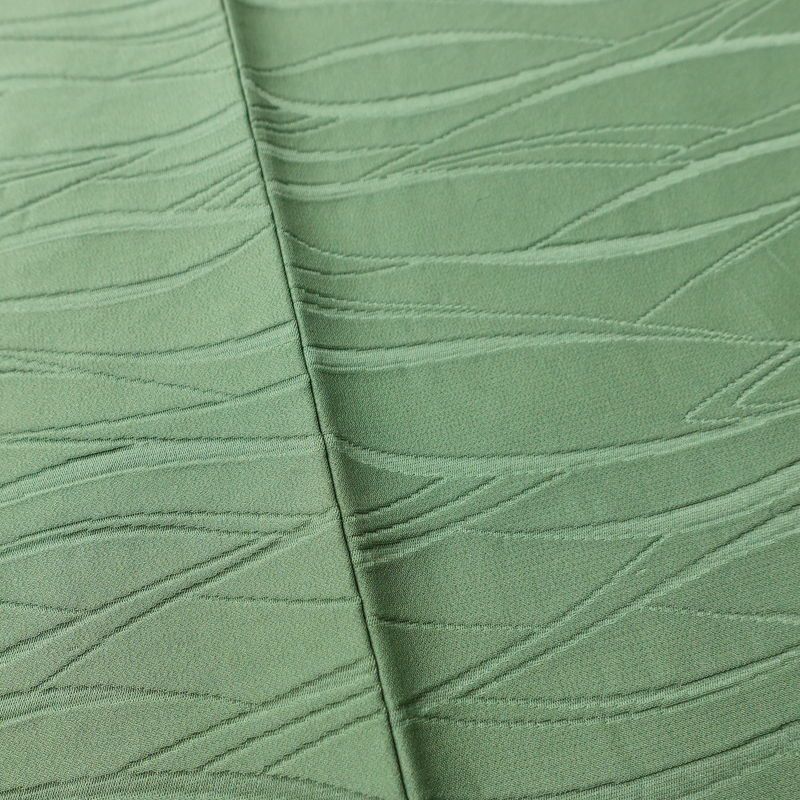 色無地 一つ紋付き 正絹 木の葉・植物柄 袷仕立て 身丈153cm 裄丈64.5cm 一部しつけ糸付き 着物 緑・うぐいす色_画像10