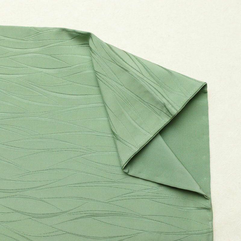 色無地 一つ紋付き 正絹 木の葉・植物柄 袷仕立て 身丈153cm 裄丈64.5cm 一部しつけ糸付き 着物 緑・うぐいす色_画像14