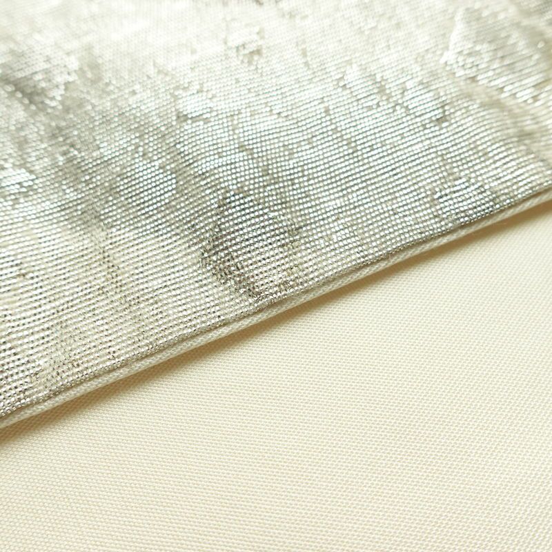 袋帯 太鼓柄 フォーマル用 正絹 木の葉・植物柄 箔 帯 金・銀_画像12