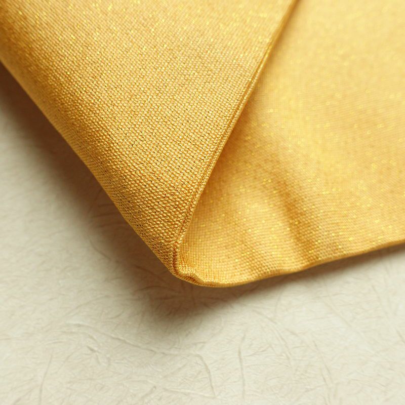 名古屋帯 太鼓柄 正絹 花柄 名古屋仕立て 箔 金通し 金糸 帯 黄・黄土色_画像10